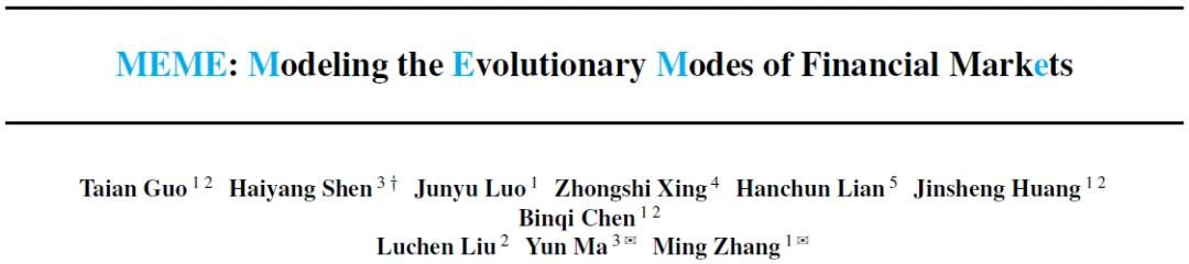 MEME:中国金融市场演化建模,达成盈利与稳定性双突破