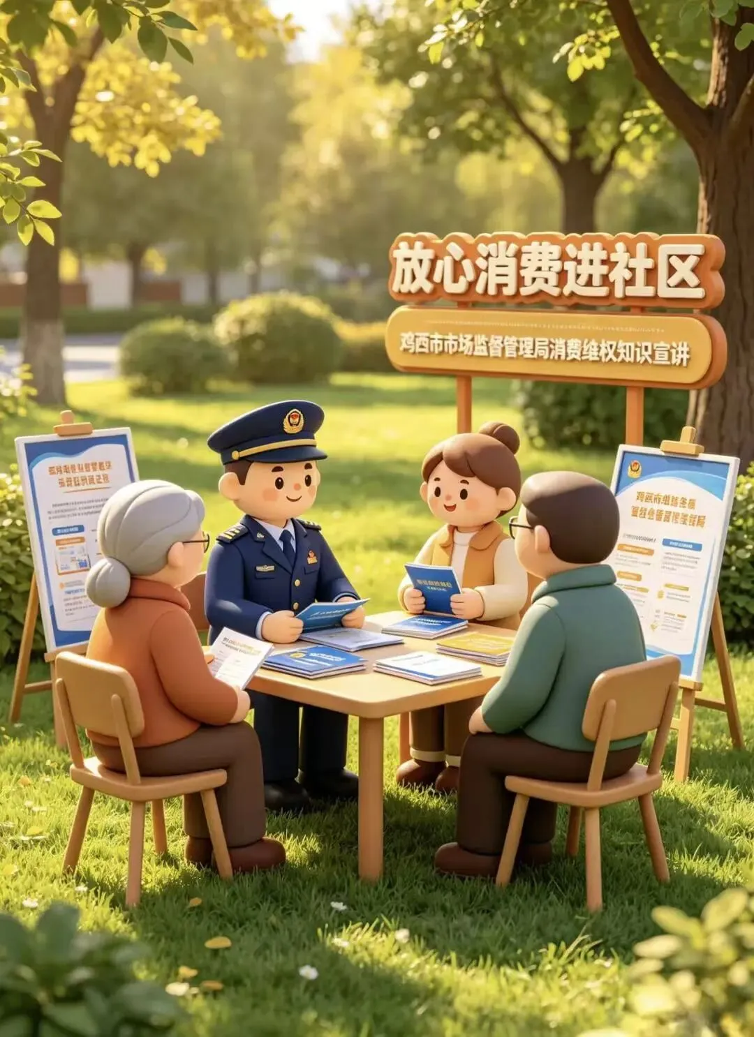 放心消费进社区——鸡西市市场监督管理局开展消费维权知识宣讲活动