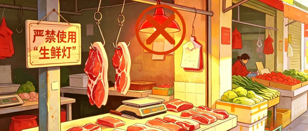 聚焦 | 北京市市场监督管理局发布《关于严禁使用“生鲜灯”的提醒告诫书》