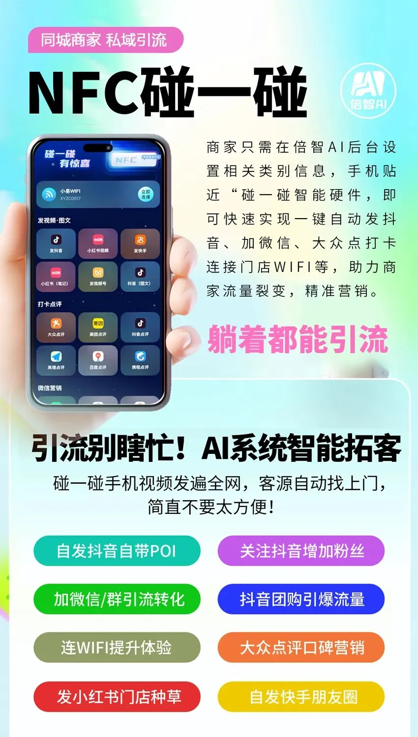 医院获客新利器:倍智AI碰碰卡598旗舰版,专业老师手把手教您做矩阵推广