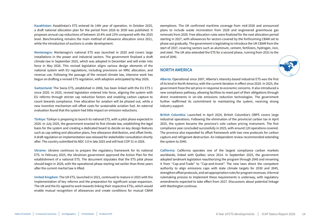 293页!2026年全球碳市场进展报告:41个ETS系统逆势扩张!