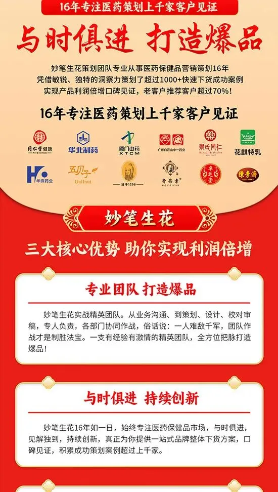 【妙笔生花营销策划】15年专注医药营销策划,助理上千家企业迅猛发展,全国诚招合作伙伴!