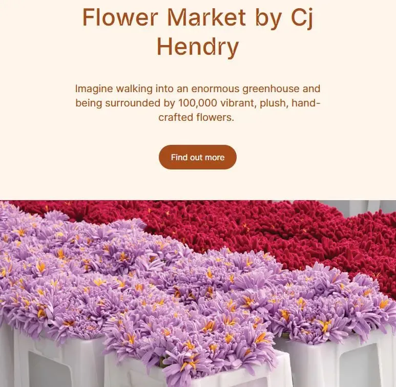 Cj Hendry《花卉市场》免费艺术展!5月15日-17日!