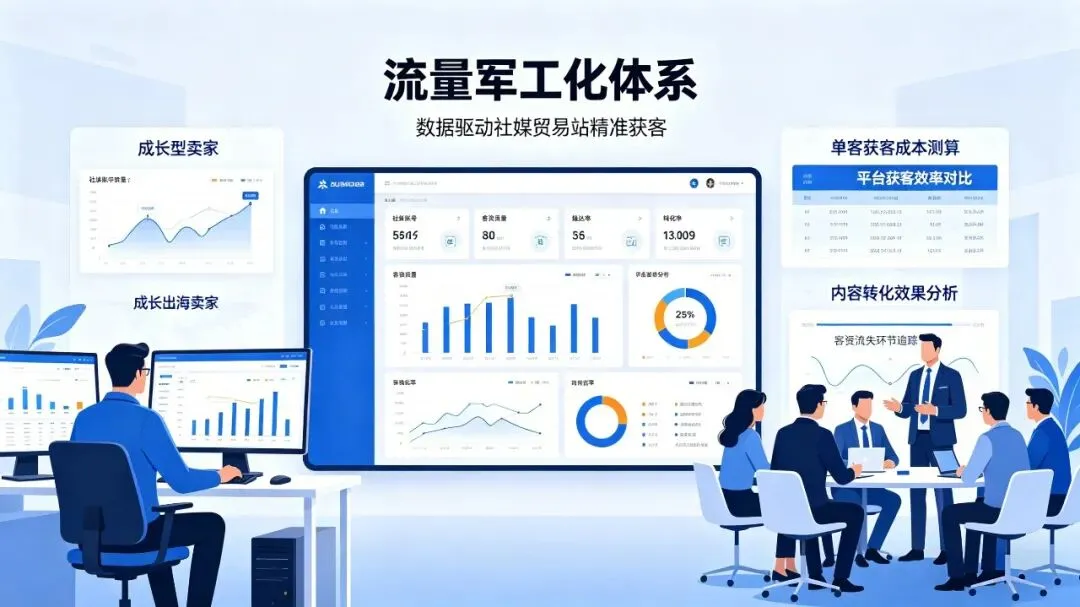 社媒贸易站获客无数据?流量军工化,用数据驱动精准增长