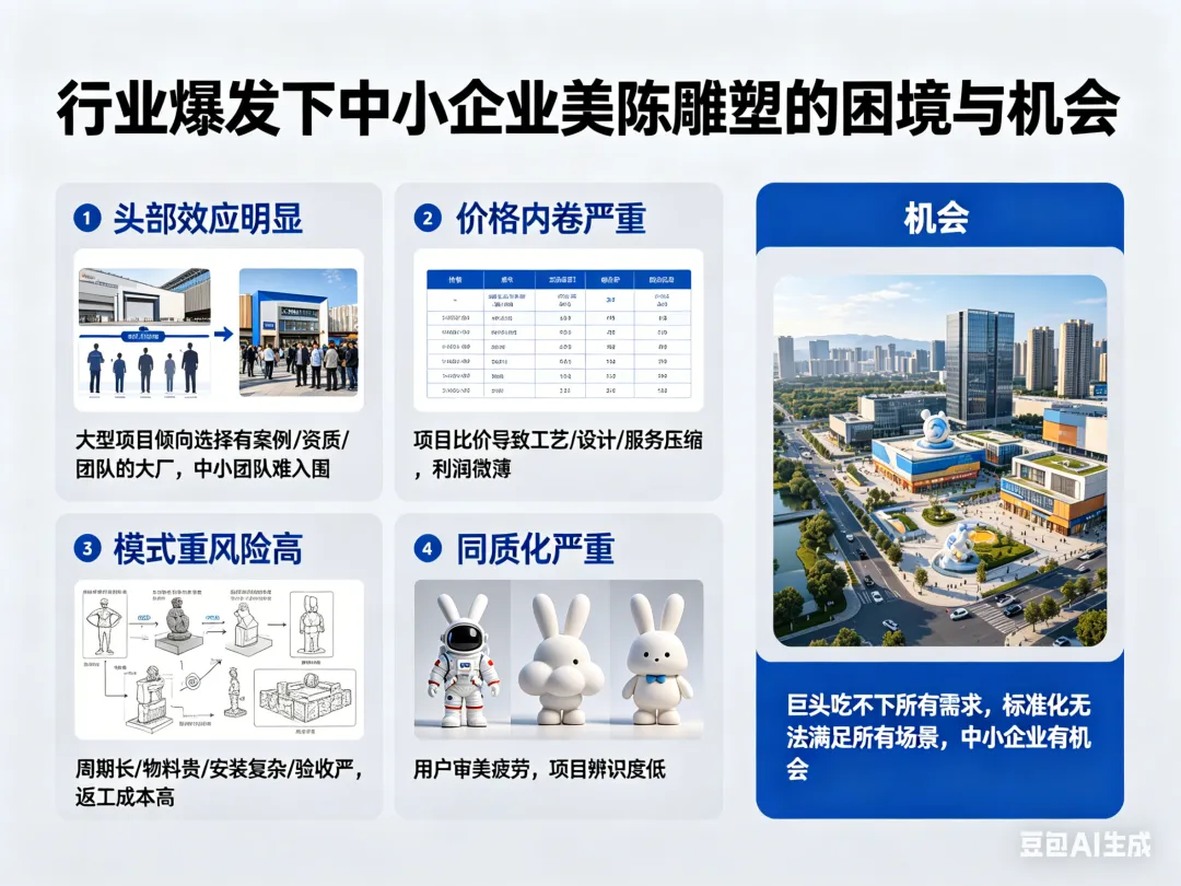 【品牌雕塑美陈】美陈雕塑市场规模破500亿:中小企业的机会在哪里?& 十五款城市潮流IP美陈装置