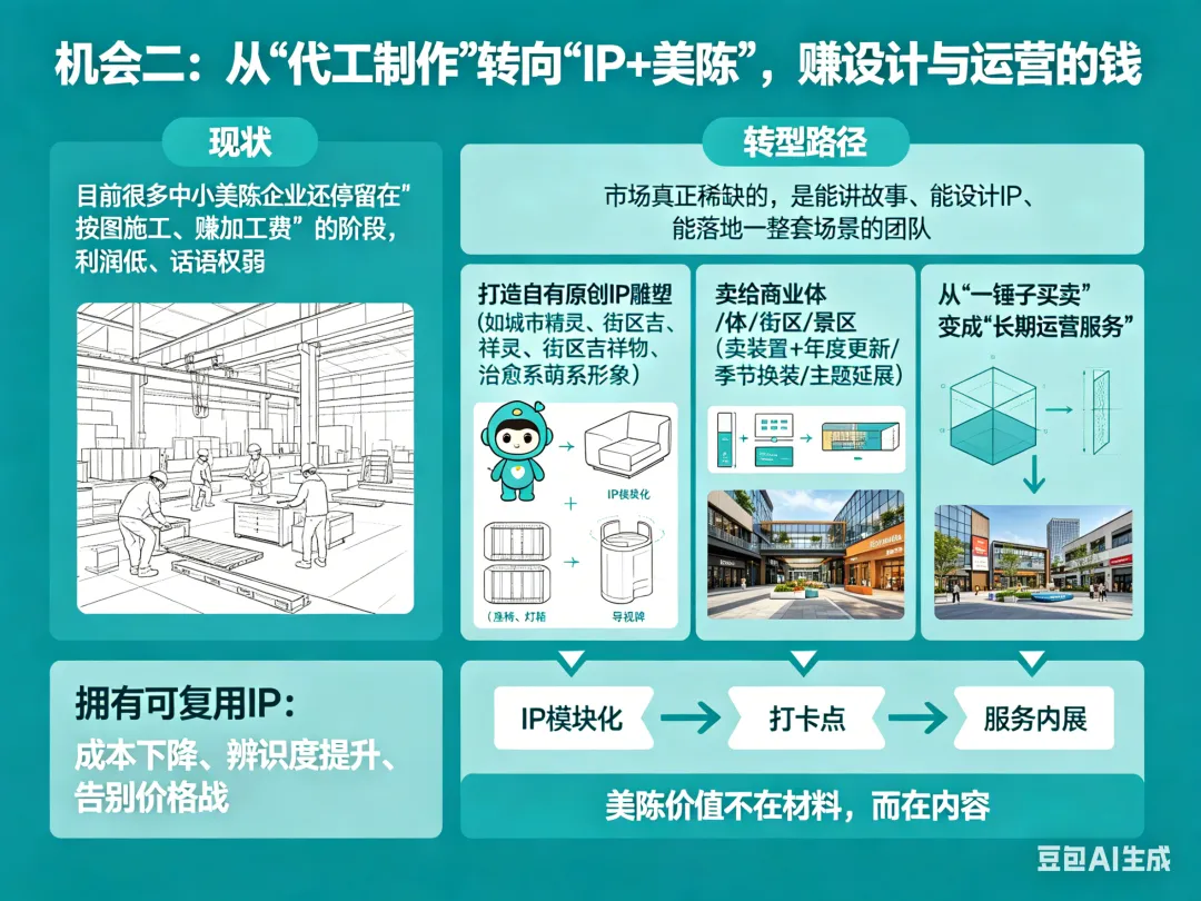 【品牌雕塑美陈】美陈雕塑市场规模破500亿:中小企业的机会在哪里?& 十五款城市潮流IP美陈装置