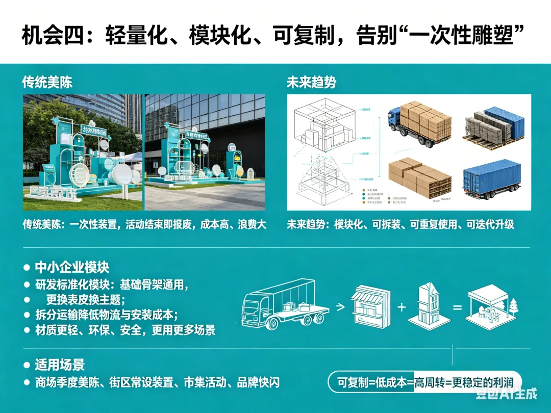 【品牌雕塑美陈】美陈雕塑市场规模破500亿:中小企业的机会在哪里?& 十五款城市潮流IP美陈装置