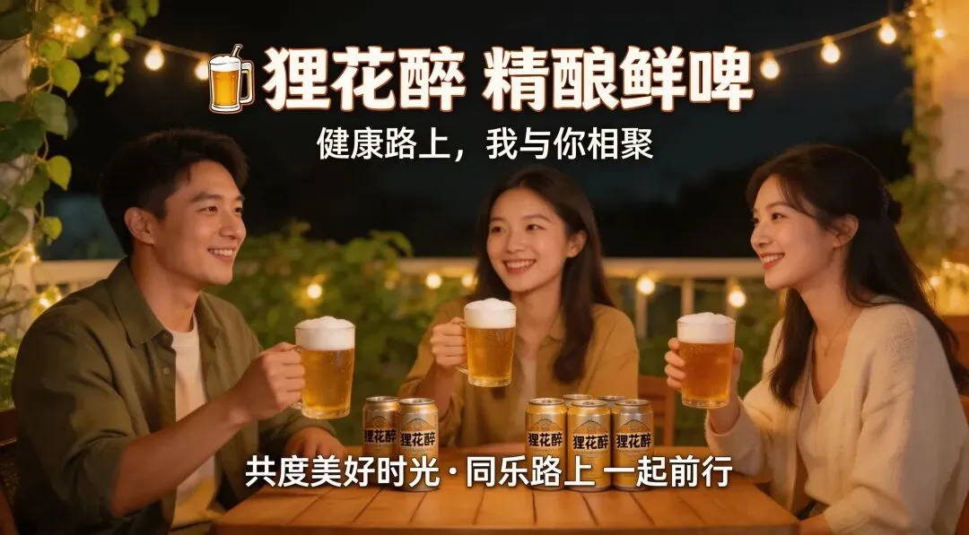 狸花醉精酿鲜啤一人多岗AI整合营销与运营全案