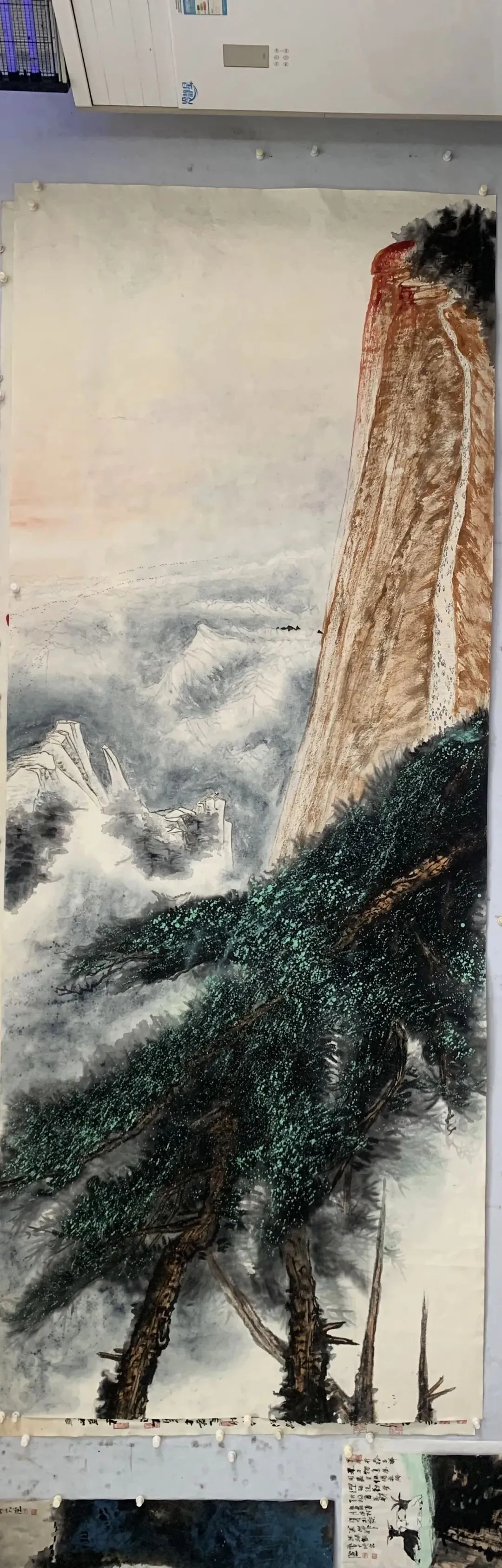 我从峨嵋山走来新时代最具影响市场潜力的山水大家林永松中国画精品展泼墨.泼彩中国山水财富热线:13980268666