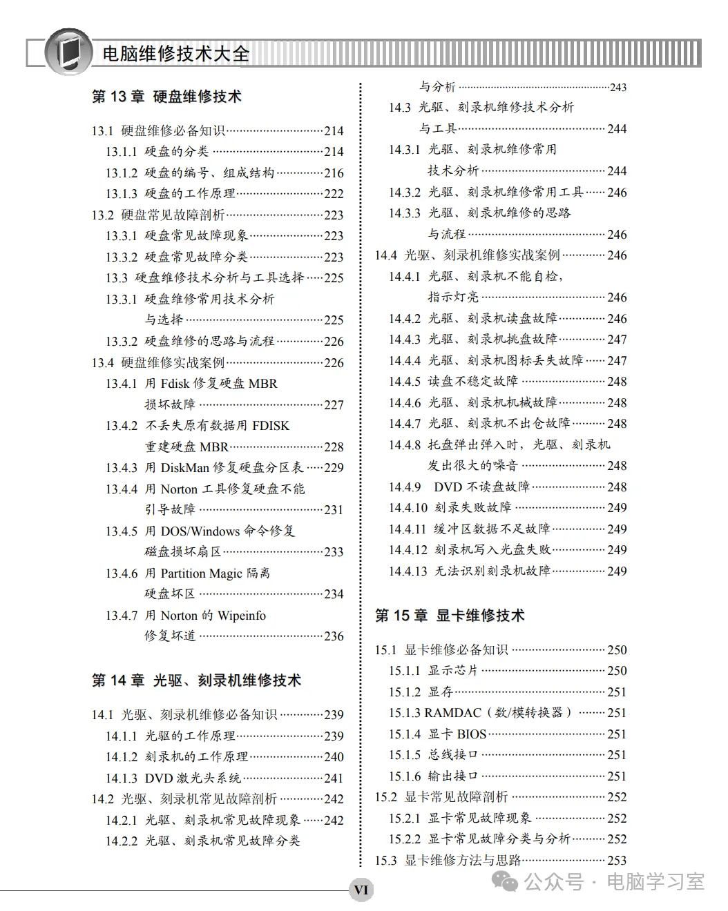 干货:技能提升篇–电脑维修技术大全pdf(293页)