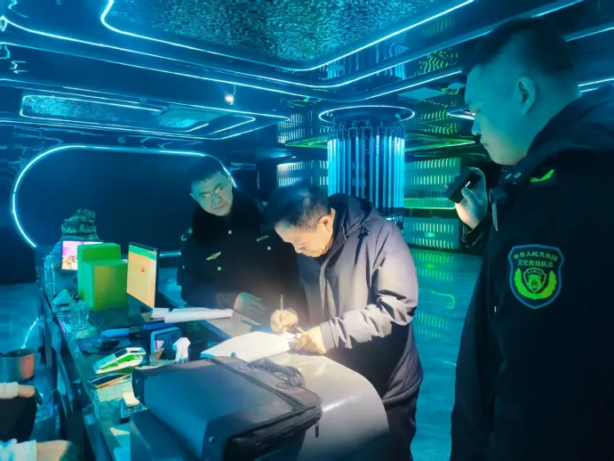 饶河县文化市场综合行政执法大队开展文旅场所安全专项检查