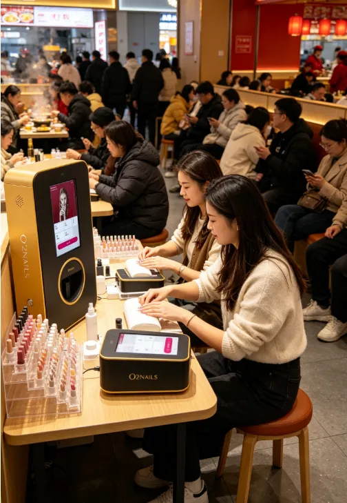 中国智能美甲机2025年市场约20亿,年增速30%+,渗透率不足15%,踩中痛点就是捡红利!
