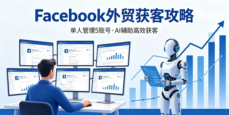 Facebook外贸获客攻略:一个人管理20个号,每天稳定产出30+精准询盘(实操版)