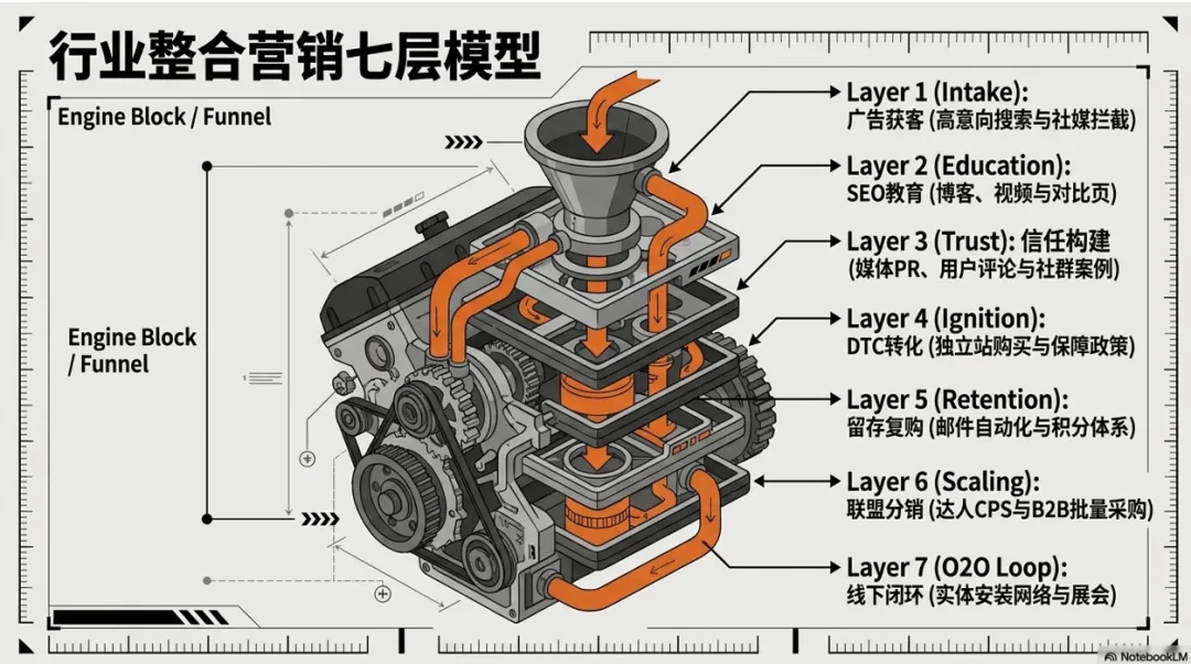 出海营销的“三重境界”:从摩配三巨头看独立站增长的降维打击