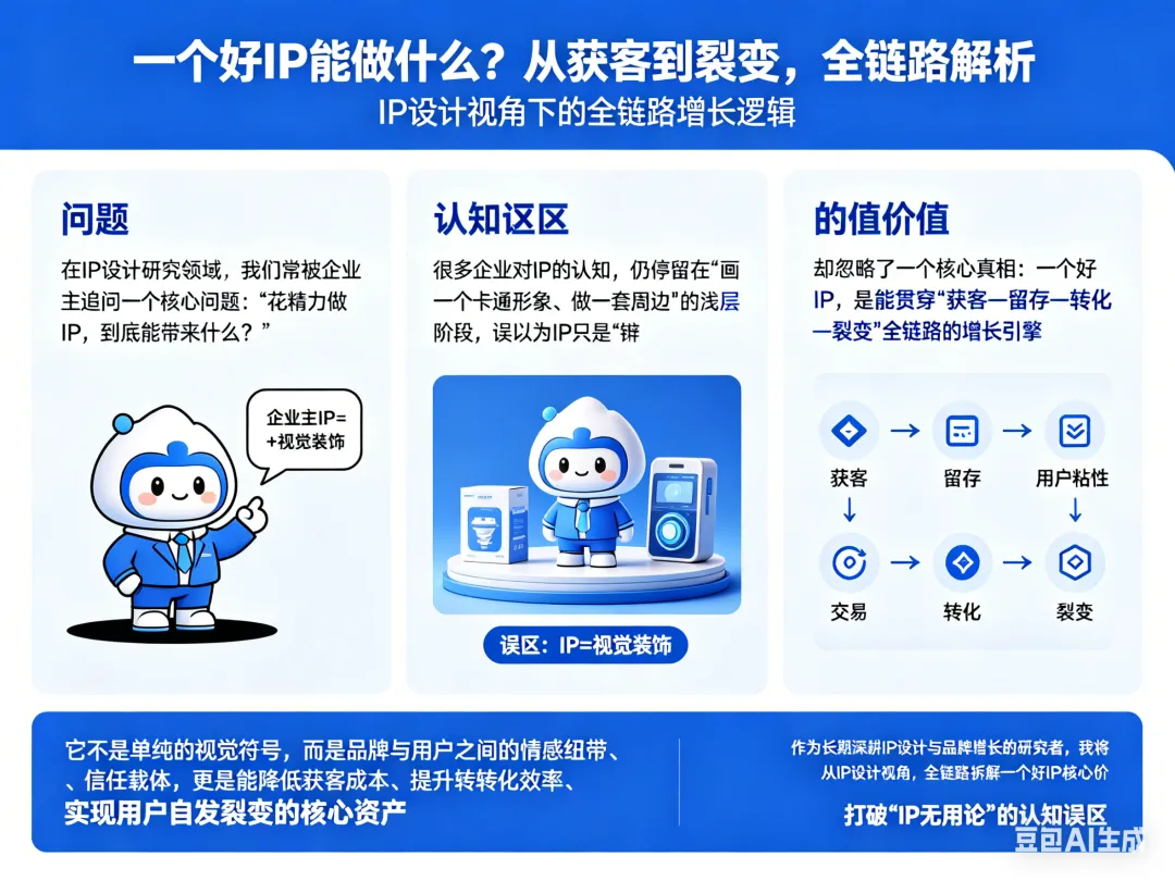 品牌IP设计|一个好IP能做什么?从获客到裂变,全链路解析.&10款国外IP三视图角色设定.