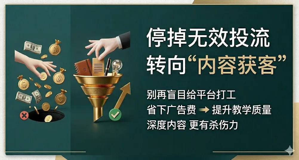 教培获客的真相:为什么你买的流量,正在拖垮你的教培机构?