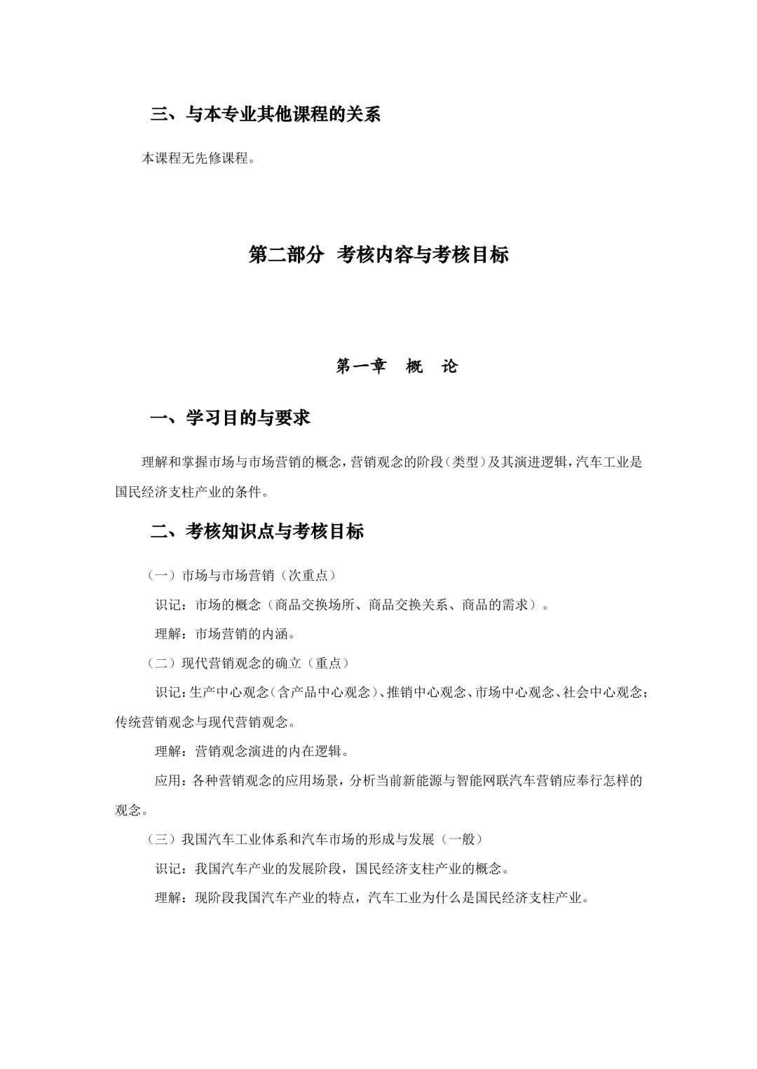 湖北自考251计划大纲-课程名称汽车营销与策划-课程代码03972