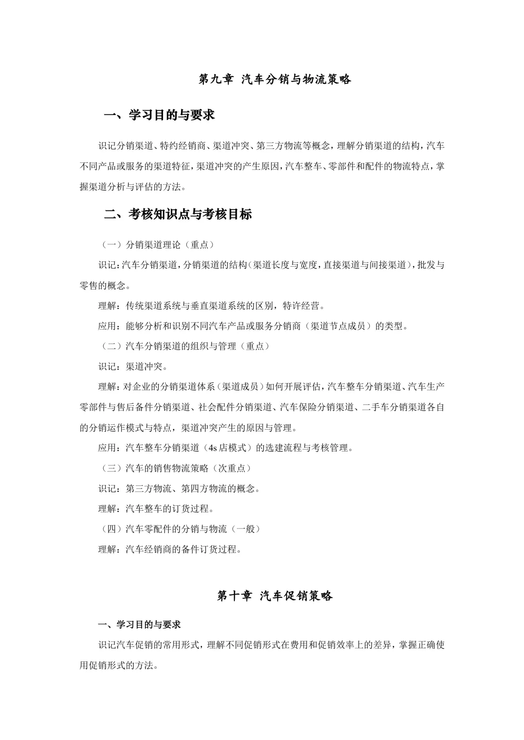 湖北自考251计划大纲-课程名称汽车营销与策划-课程代码03972