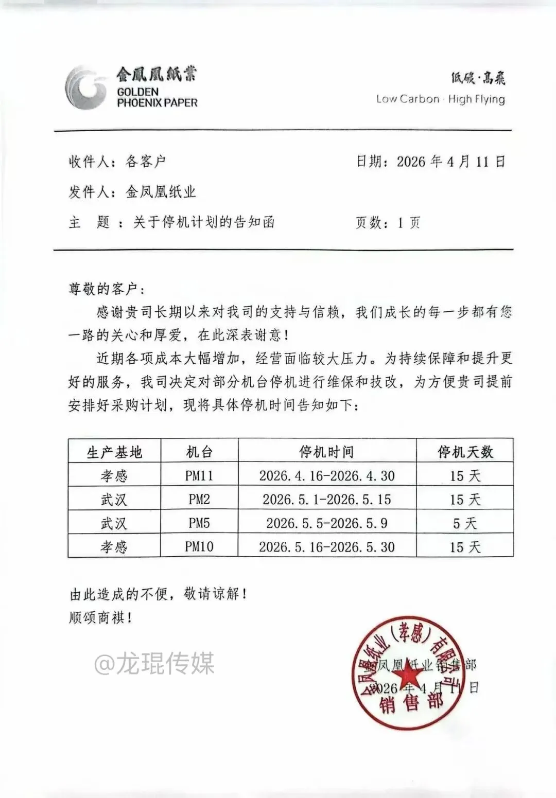 头条|停机+涨价,原纸市场惊现反转?