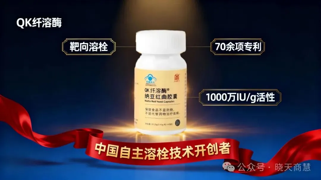 中国保健品市场 “溶栓” 赛道的创始者,靶向溶栓的定义者 ——QK 纤溶酶
