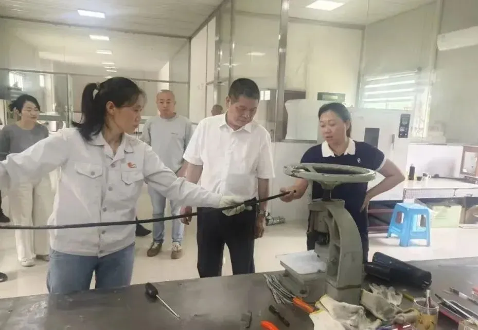 福建省市场监管局调研我市电线电缆产品质量安全风险监测工作