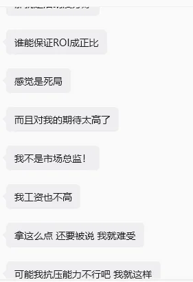 我不是市场总监,也买不起你们嘴里的 “正比 ROI”
