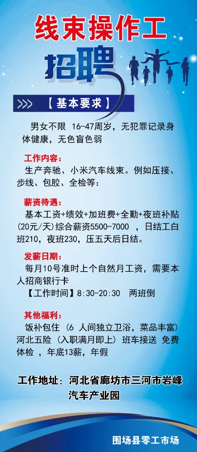 【围场县零工市场】4月19日招聘信息