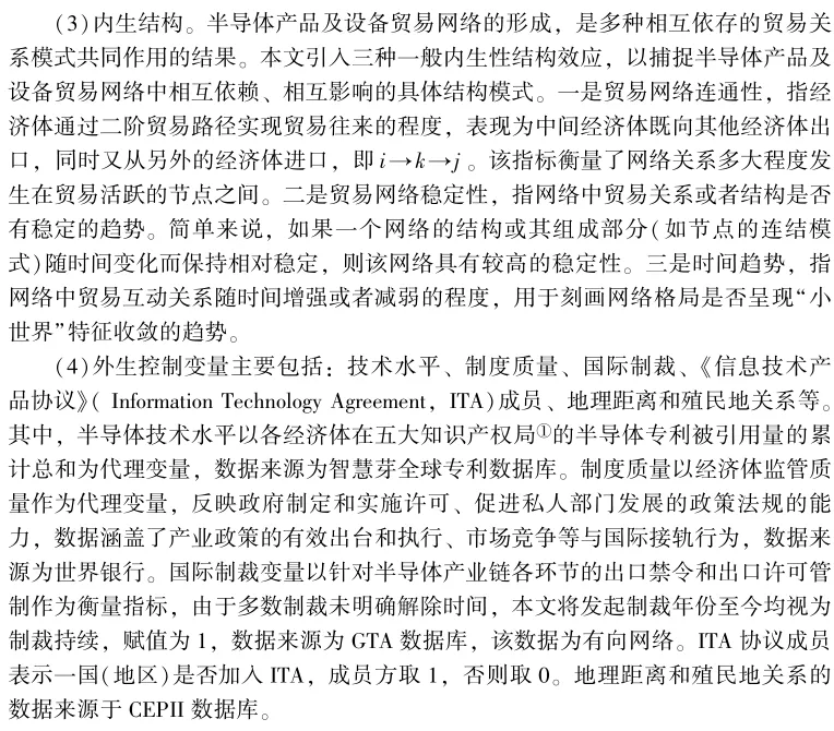 《国际贸易问题》|李月 等:下游市场规模对半导体设备—产品贸易网络的回溯效应研究