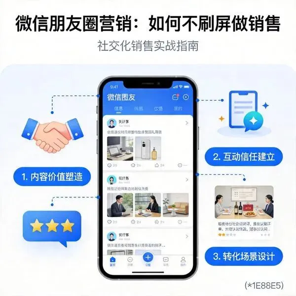 朋友圈营销不刷屏也能成交
