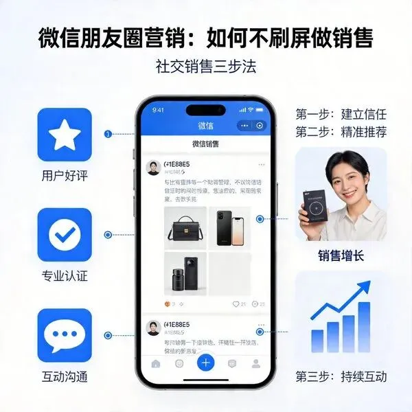 朋友圈营销不刷屏也能成交