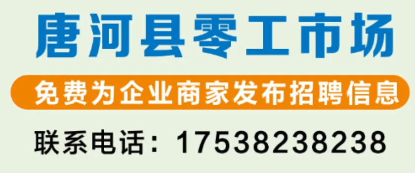 唐河县零工市场(4月20日)招聘信息发布