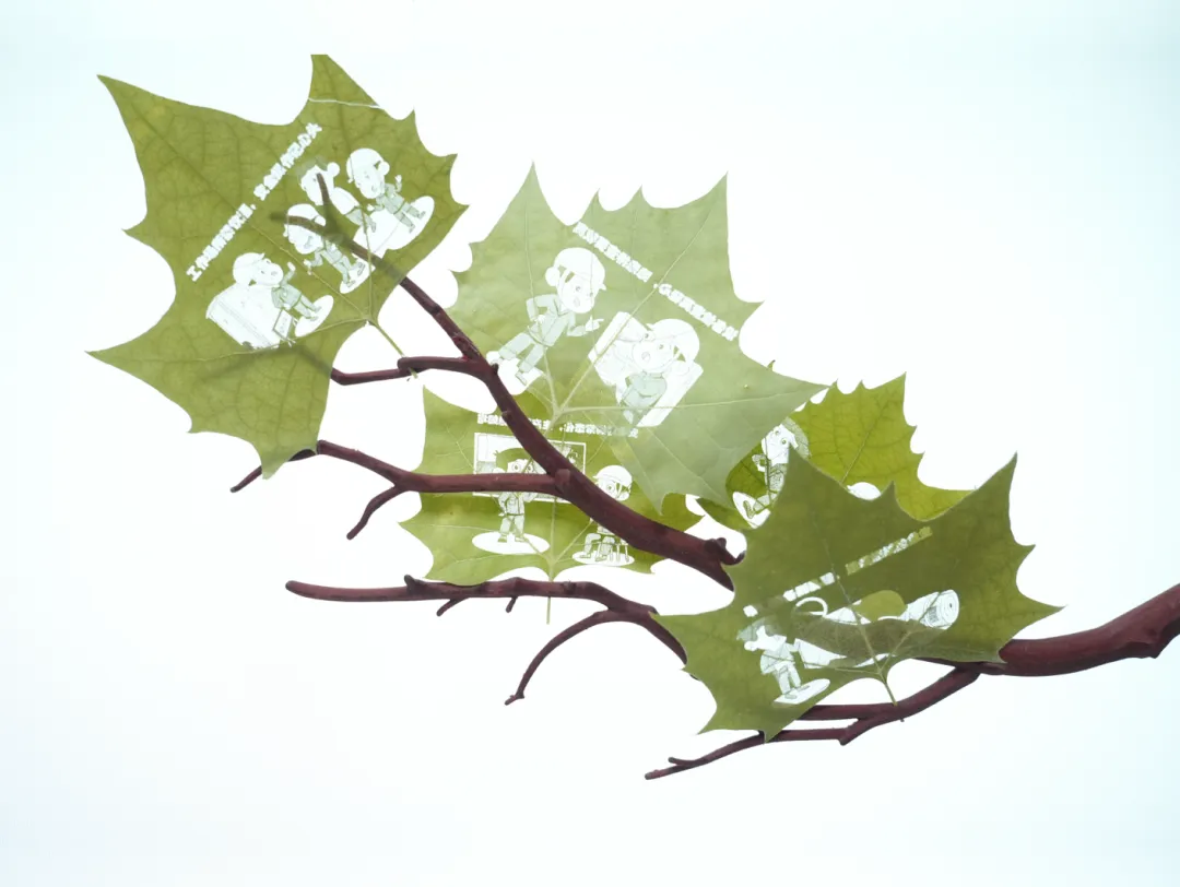 营销中心:文创作品展之安全“叶灯”