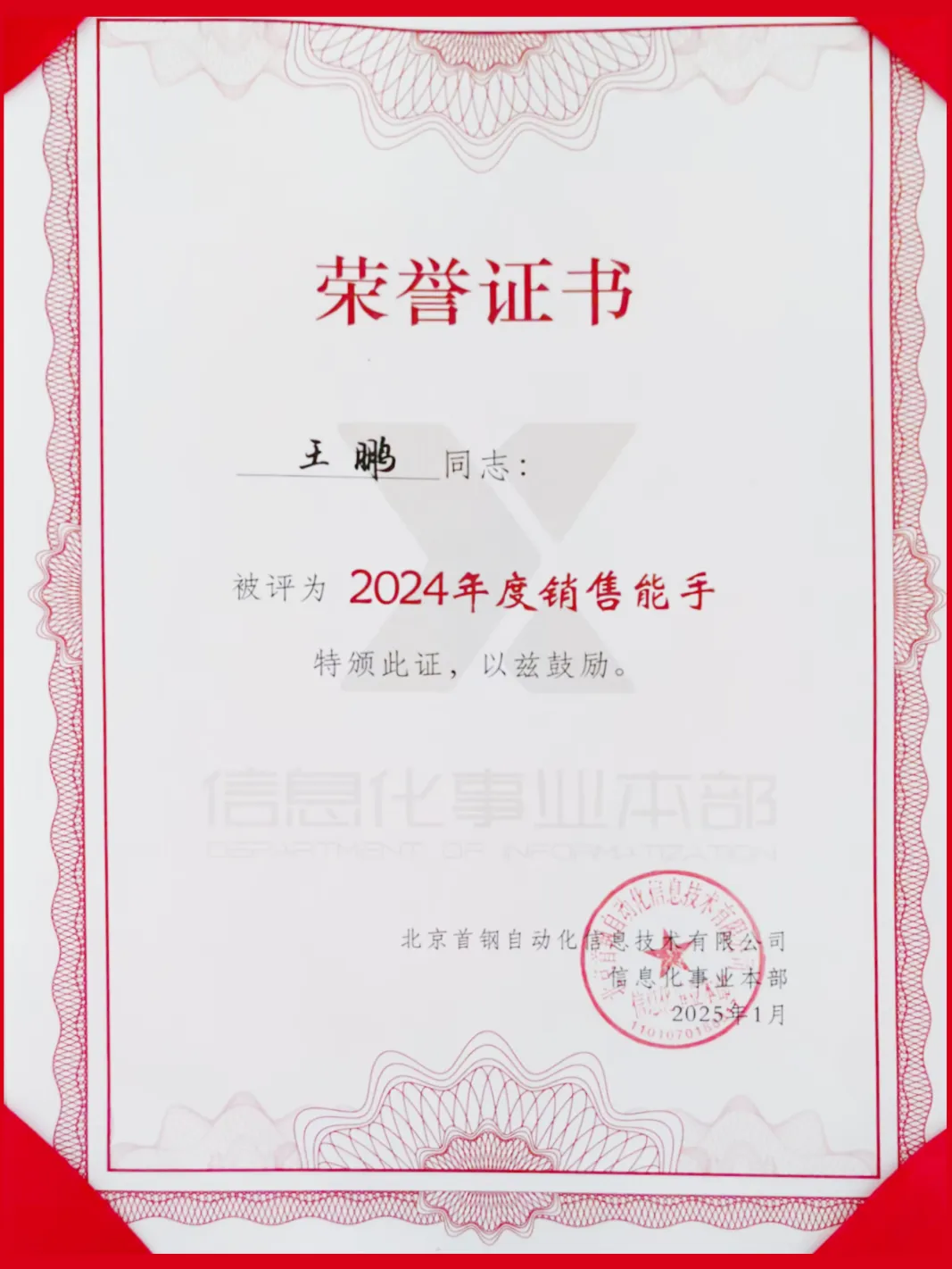 【榜样人物】从技术骨干到营销先锋——王鹏:以实干书写市场奋斗答卷