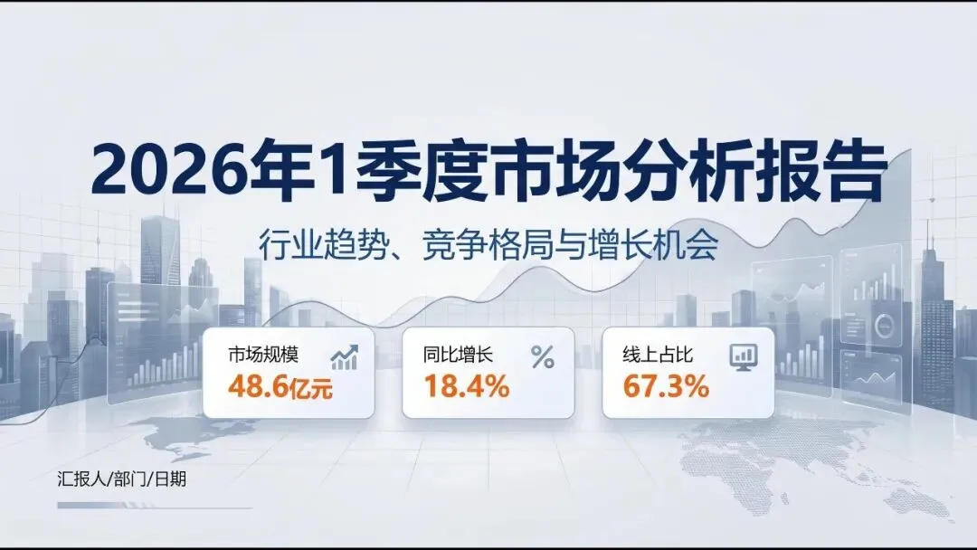 会计实务| 市场分析怎么做 附2026年一季度市场分析报告