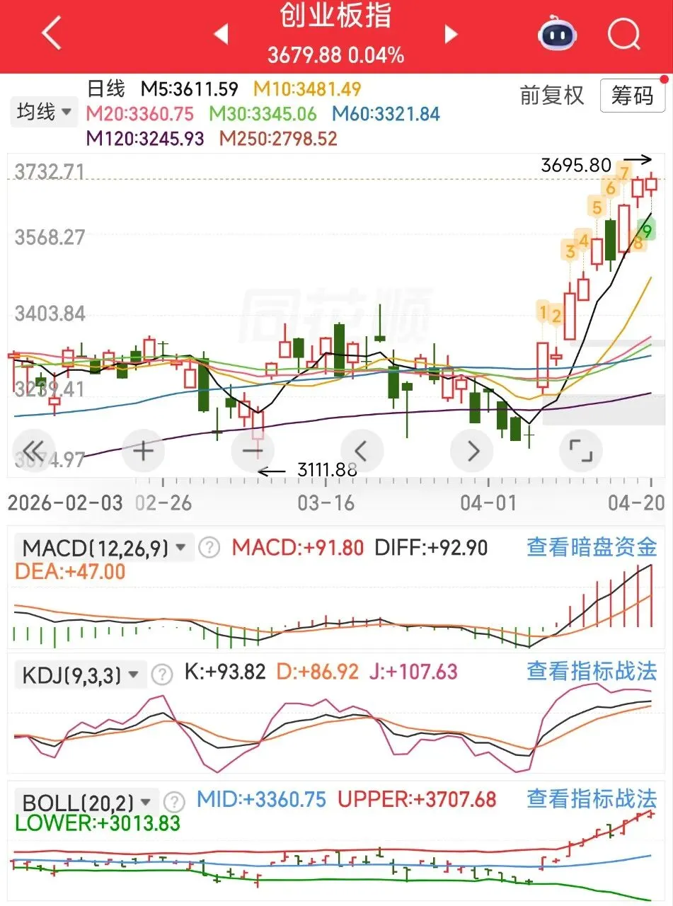 量能温和放大,市场持续上涨