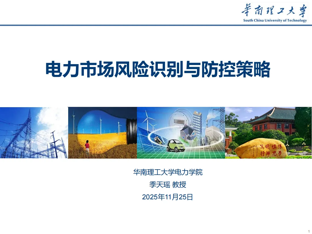 知识分享 | 电力市场风险识别与防控策略