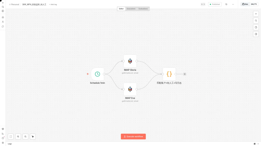 别再手搓外贸开发了:我把获客邮件全链路塞进8条n8n工作流
