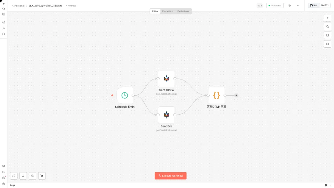 别再手搓外贸开发了:我把获客邮件全链路塞进8条n8n工作流