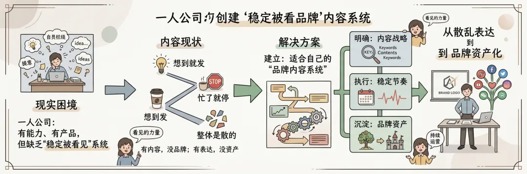 20年营销经验、4次创业后,我决定把这套OPC品牌内容系统认真做出来