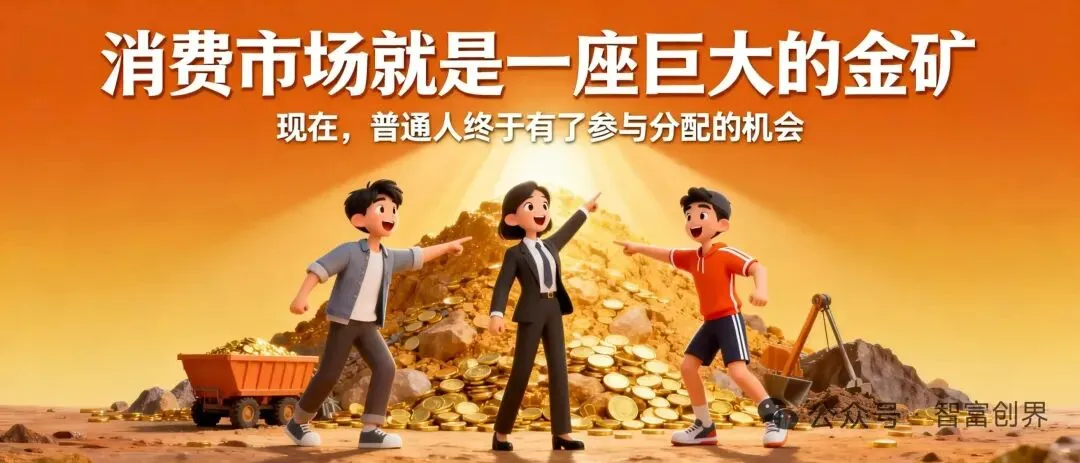 消费市场这座巨大金矿,普通人终于可以参与分配