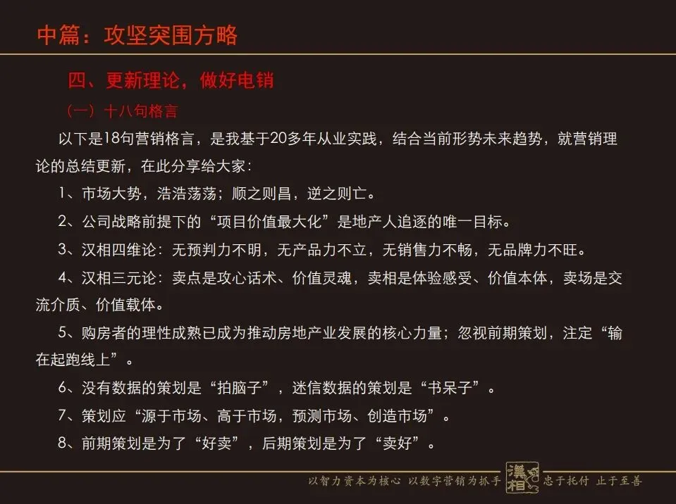 房地产营销命门:如何攻坚突围与行稳致远?(汉中房协培训讲义)