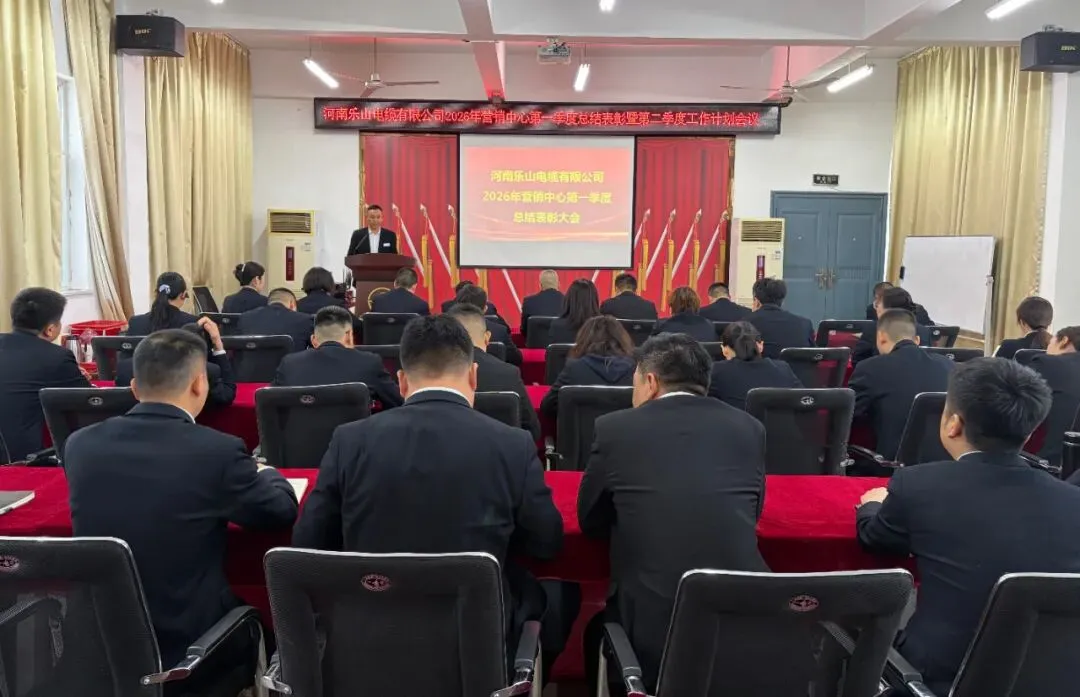河南乐山电缆有限公司营销中心召开2026年第一季度总结表彰暨2026年第二季度工作计划会议