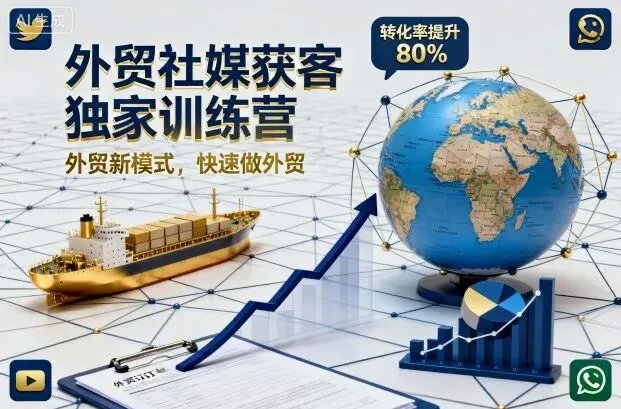 【视频教程】外贸社媒获客独家训练营,外贸新模式,快速做外贸实操教程 免费下载