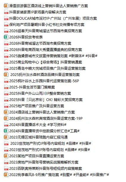 抖音营销策划方案合集
