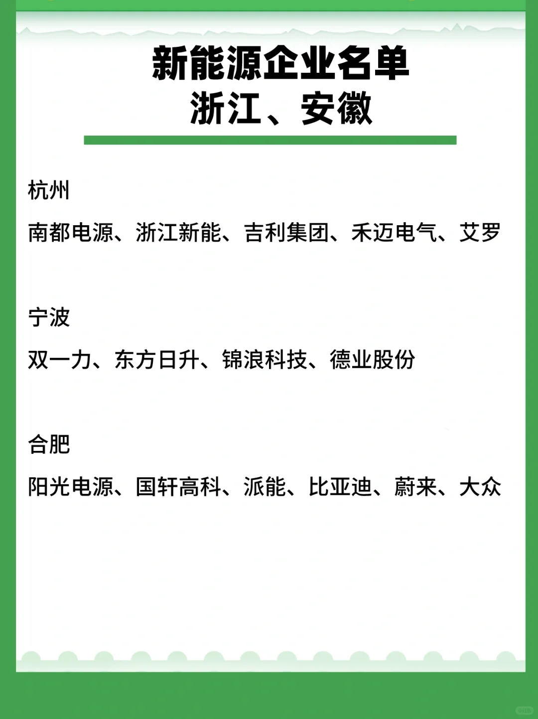 独家盘点！长珠三角新能源企业名单 实力无敌