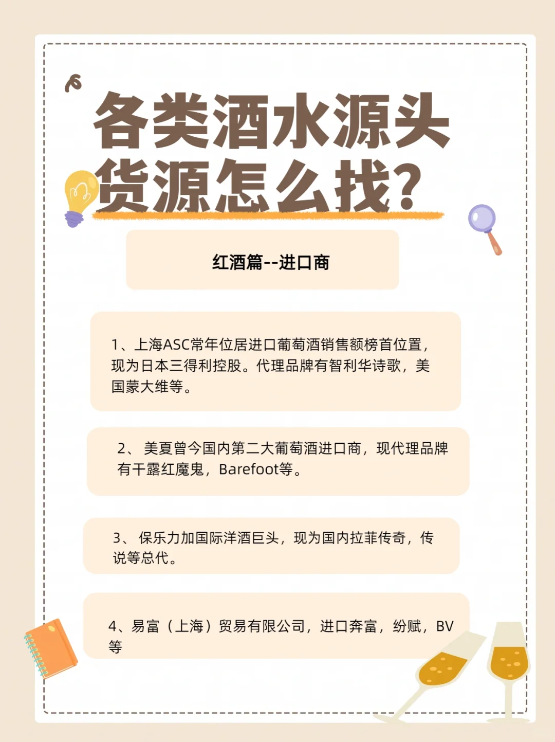 各类酒水源头货源怎么找？