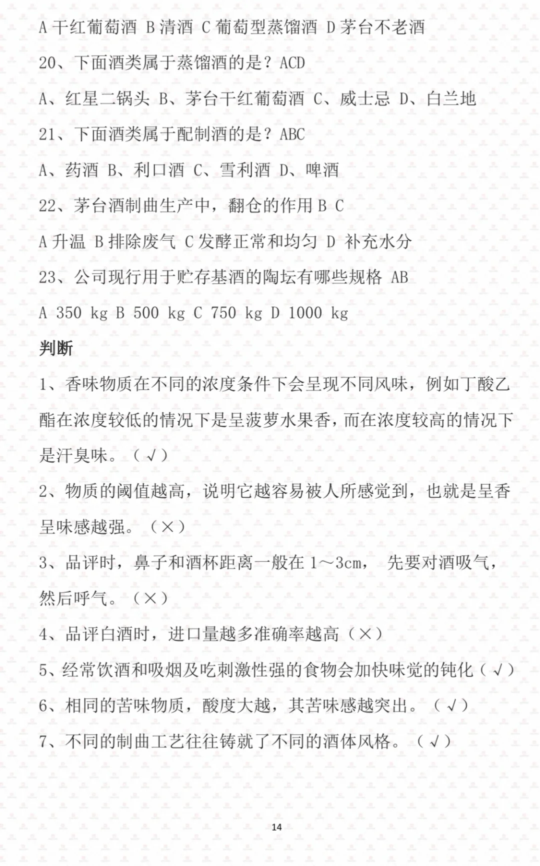 制酒岗专业知识