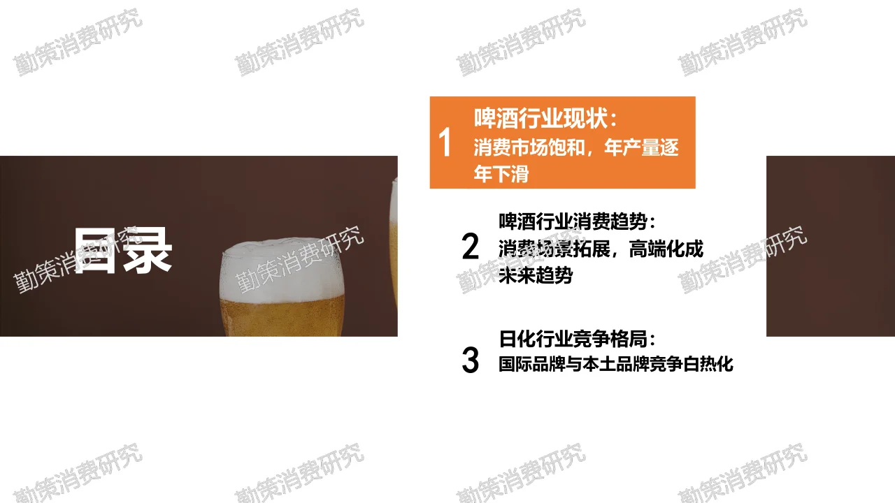 中国啤酒行业消费研究报告