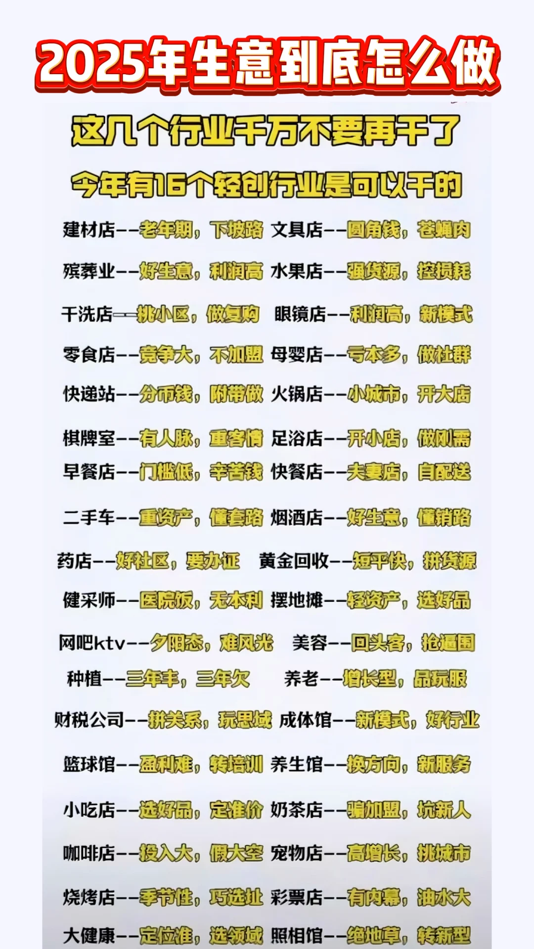 2025年生意到底怎么做？