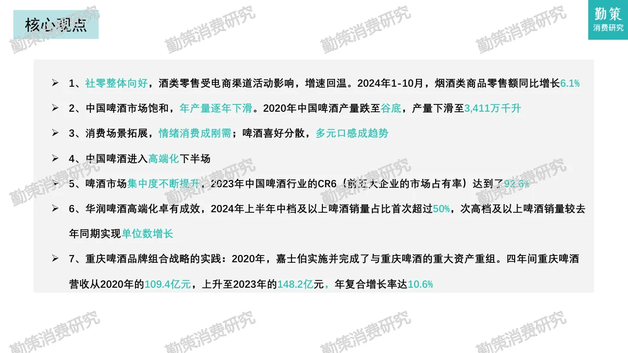 中国啤酒行业消费研究报告
